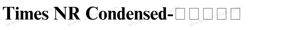 Times NR Condensed字体转换